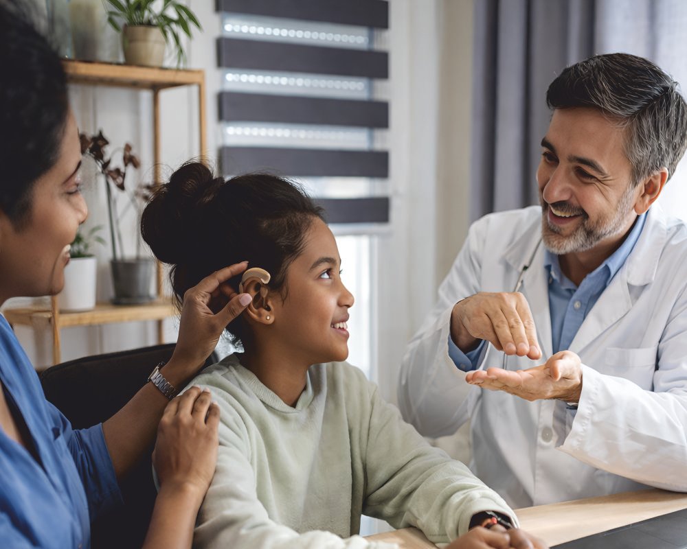 Doctor treating patient